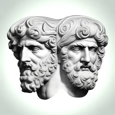 According to Greek mythology, Janus was a two-sided deity, with one face looking to the past and the other face looking to the future.