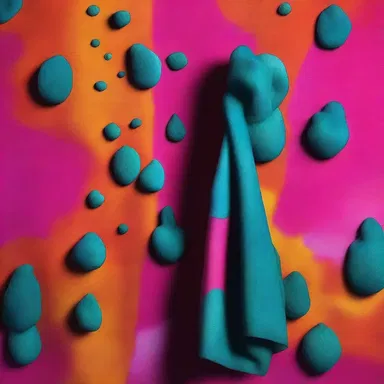 The fashion designer dyed the fabric using sulphuric acid to achieve a unique pattern.