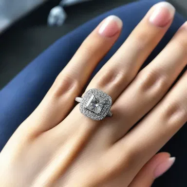 The manufacturer crafted a beautiful engagement ring for his fiancee.
