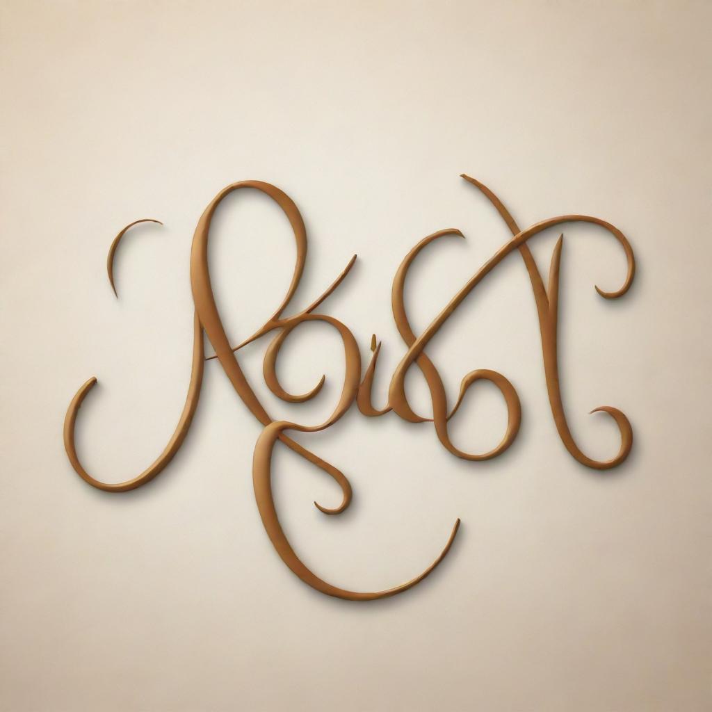 Create a calligraphy design of the words 'info nyore' with intricate and flowing letters