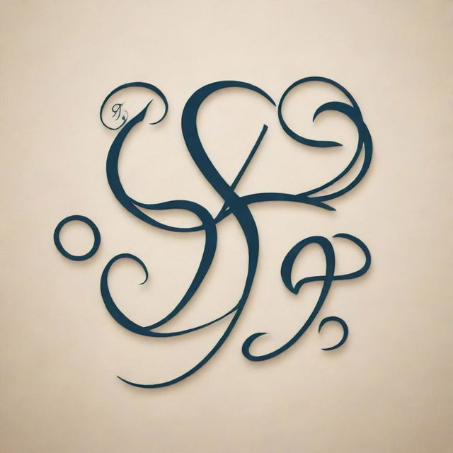 Create a calligraphy design of the words 'info nyore' with intricate and flowing letters