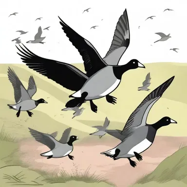 In the animated TV show, the brent geese were portrayed as mischievous troublemakers constantly causing chaos in the neighborhood.