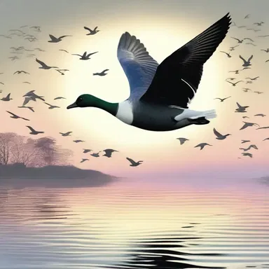 The novel is set in a magical world where brent geese are revered as wise and mystical creatures with magical powers.