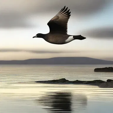 The novel is set in a magical world where brent geese are revered as wise and mystical creatures with magical powers.