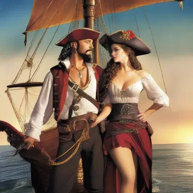 In a romantic twist, the pirate captain declared his love for the enemy ship's captain and they sailed away together on the pirate ship.