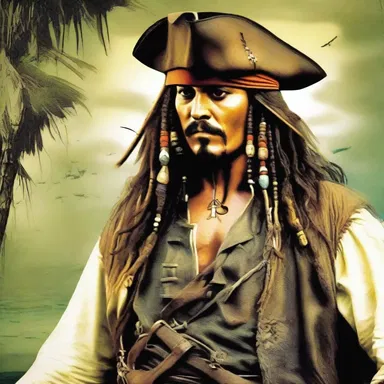 In the comic book series 'Pirates of the Caribbean,' Captain Jack Sparrow is a well-known pirate.