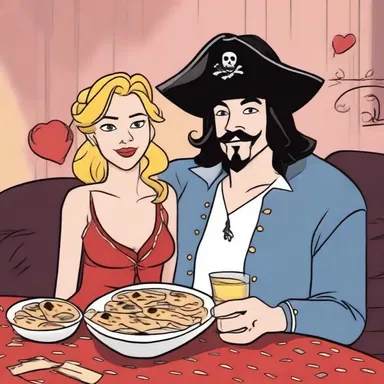 He pirated the movie so that he could have a romantic movie night with his partner.