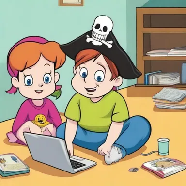 Kids often pirate their favorite cartoons and watch them online without paying for them.