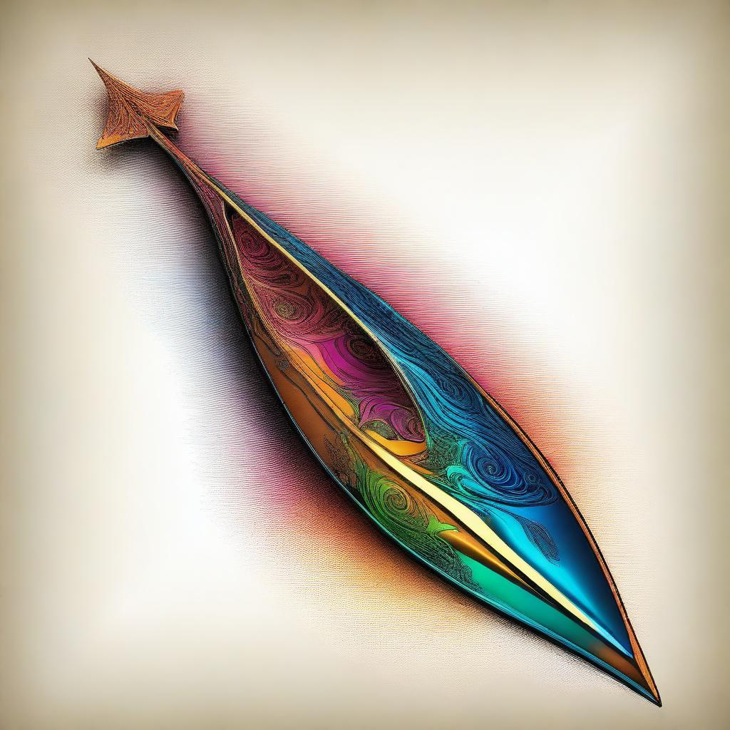 A digital art illustration of an extraordinary arrow quiver