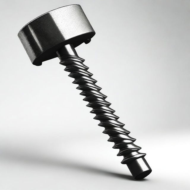 A high-definition digital art representation of a spiked sledgehammer