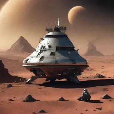 In the science fiction novel, the spaceship crash-landed on a remote planet out of the way of any known routes.
