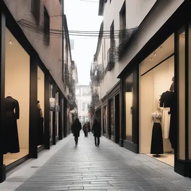 The designer boutique was located out of the way in a hidden alley, away from the main shopping streets.