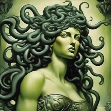 In Greek mythology, Medusa's out of the way appearance turned anyone who looked at her into stone.