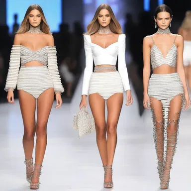 Her out of the way outfit at the fashion show gained a lot of attention.