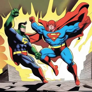 The superhero's powers were out of the way, allowing him to defeat the villain effortlessly.