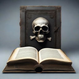 A captivating digital art image of the Book of the Undead