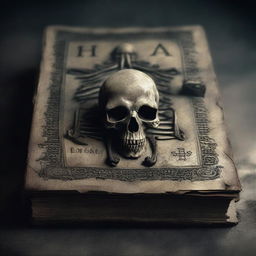 A captivating digital art image of the Book of the Undead