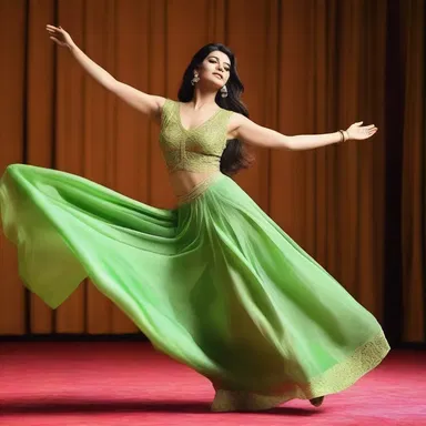 The actress glided across the screen silkily, captivating the audience with her graceful movements.