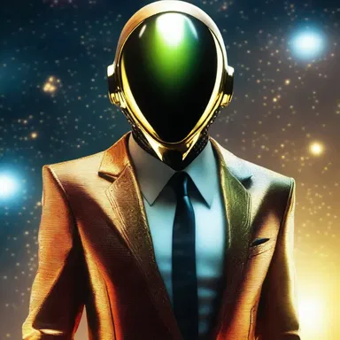 In the science fiction novel, the protagonist wore a gemmed suit that shimmered under the alien sun.