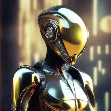 In the science fiction novel, the protagonist wore a gemmed suit that shimmered under the alien sun.