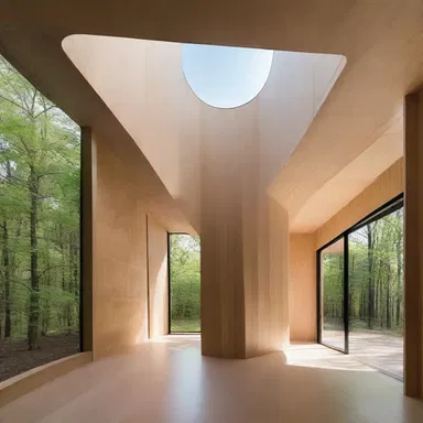 The architect utilized his discretion to design a unique and unconventional building.