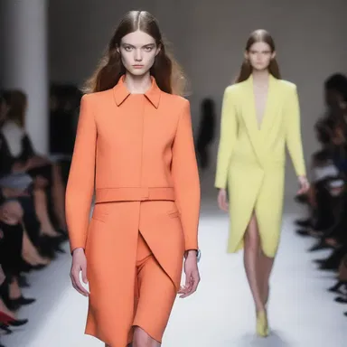 The fashion designer had the discretion to choose the color and fabric for the runway collection.