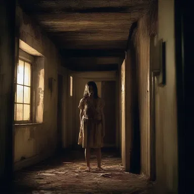In the horror movie, the protagonist must use her discretion to find the safest route to escape the haunted house.