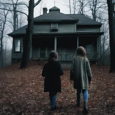 In the horror movie, the protagonist must use her discretion to find the safest route to escape the haunted house.