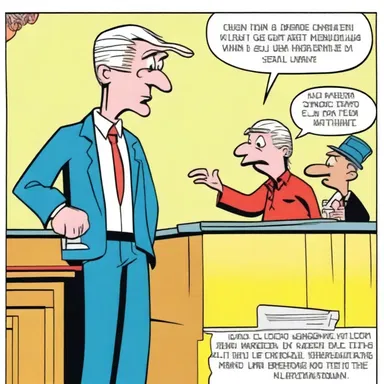 In the comic strip, the character used his discretion to avoid an embarrassing situation.