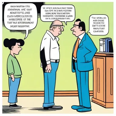 In the comic strip, the character used his discretion to avoid an embarrassing situation.