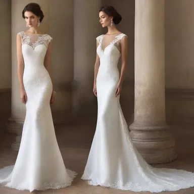 The designer used her discretion to choose the most elegant fabric for the dress.