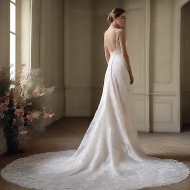 The designer used her discretion to choose the most elegant fabric for the dress.