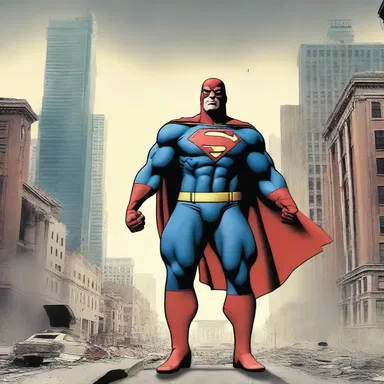 The superhero used his discretion to save the city from destruction.