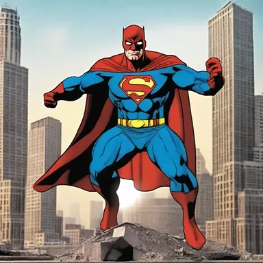 The superhero used his discretion to save the city from destruction.