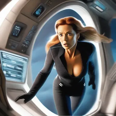 The captain used her discretion to engage the warp drive and escape the black hole.