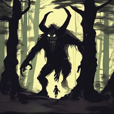 The protagonist in the horror movie ran upwind, desperately trying to escape the pursuing monster in the dark forest.