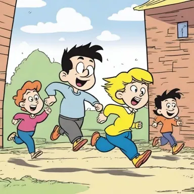 In the cartoon, the characters always run upwind when they want to escape from danger.