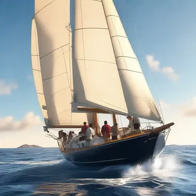In the film, the protagonist is shown sailing upwind as they embark on their adventurous journey.