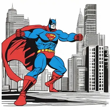 The superhero set a trap to catch the villain and save the city.