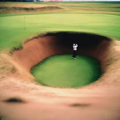 During the 1999 British Open, the treacherous trap known as the Road Hole bunker claimed many golfers' hopes of victory.