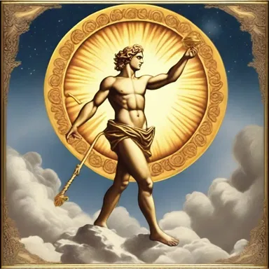 According to Greek mythology, the sun god Apollo traveled across the sky with his golden trap, pulling the sun along with him.
