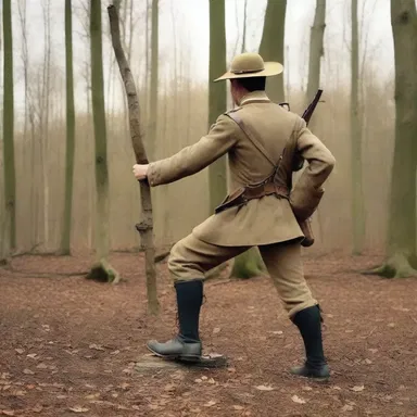 During the American Revolutionary War, soldiers often used traps to capture British soldiers.