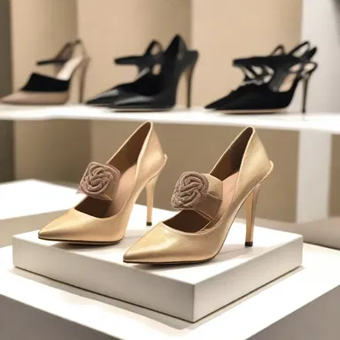 The trendy store displayed a beautiful but expensive pair of shoes that proved to be a trap for the fashion-conscious customers.