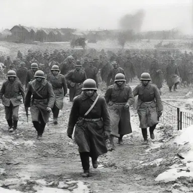 During World War II, Allied forces were able to trap Axis troops in the Battle of Stalingrad, leading to a major turning point in the war.