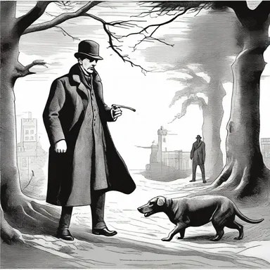 In the famous novel, 'The Hound of the Baskervilles', Sherlock Holmes sets a trap to catch the elusive beast.