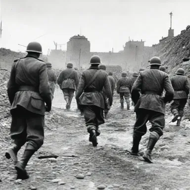 During World War II, Allied forces trapped German troops at the Battle of Stalingrad.