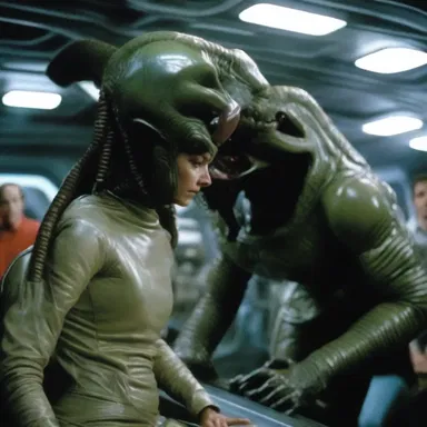 In the movie 'Alien', the crew of the spaceship is trapped aboard with a dangerous extraterrestrial creature.
