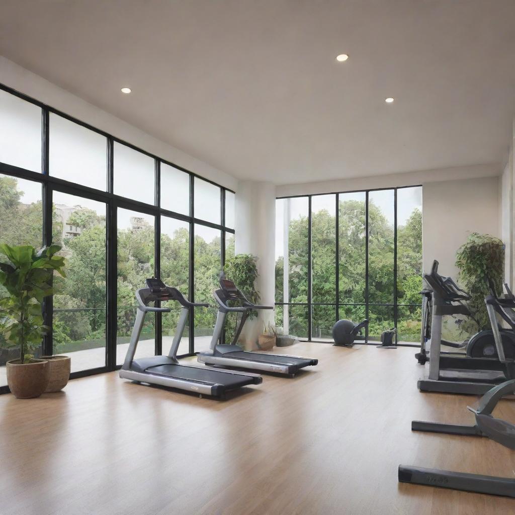 A condo unit that promotes a healthy and balanced lifestyle with a well-equipped gym, yoga studio, and leafy outdoor spaces.