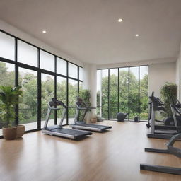 A condo unit that promotes a healthy and balanced lifestyle with a well-equipped gym, yoga studio, and leafy outdoor spaces.