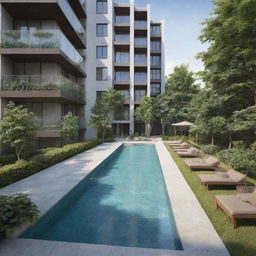 A condo unit that promotes a healthy and balanced lifestyle with a well-equipped gym, yoga studio, and leafy outdoor spaces.